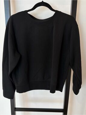 a new day Black Crewneck Sweatshirt